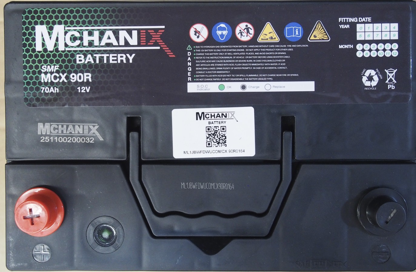MCHANIX battery sample